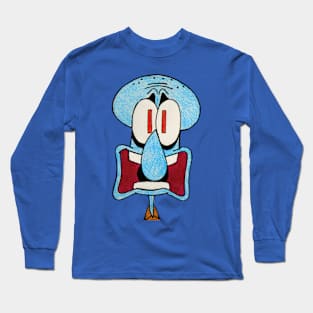 Surprised Squidward Long Sleeve T-Shirt